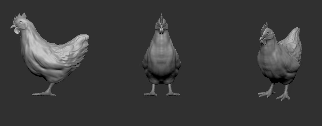 3D建模母鸡