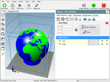 3D打印机控制和切片软件Repetier